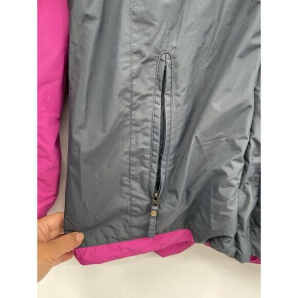 Columbia‎ Woman's Ski Parka Jacket M Double Layer Omni Tech Hooded Pink Gray - Picture 3 of 8